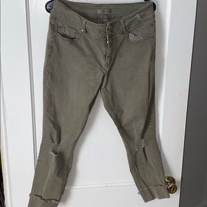 Olive green jeans